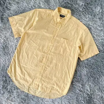 [UNIQLO] 유니클로 반팔 셔츠 버튼 다운 면 100% 올드 유니클로