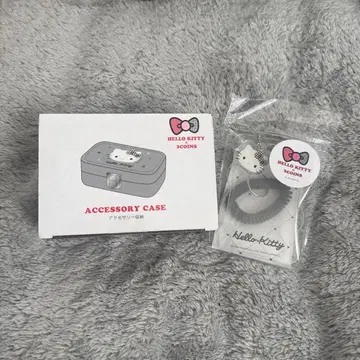 헬로키티 x 3COINS 액세서리 케이스, 클리어 패스 케이스 세트