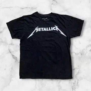METALLICA 메탈리카 로고 밴드 티셔츠 블랙 L
