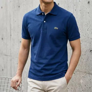 LACOSTE L1212X 피케 셔츠 네이비 3