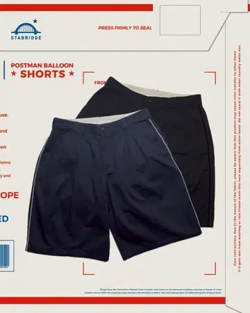 STABRIDGE POSTMAN BALLOON SHORTS 2색 세트