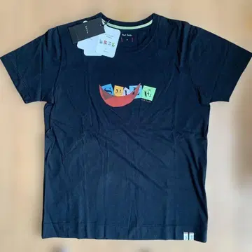 Paul Smith SMILE 프린트 T셔츠 블랙 정품