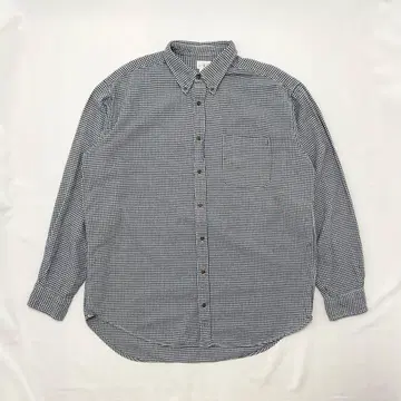 J.CREW 긴팔 셔츠 하운드투스 패턴 버튼 다운 구제 의류
