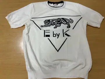 E by K 반팔 니트 화이트