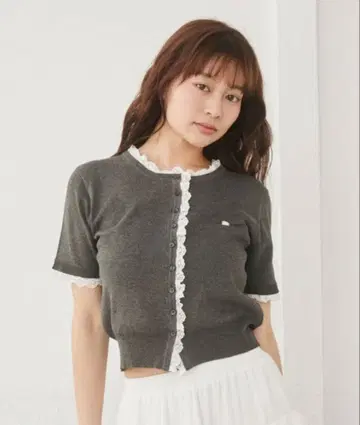 archives 하프 슬리브 레이스 레이어드 가디건 여성용