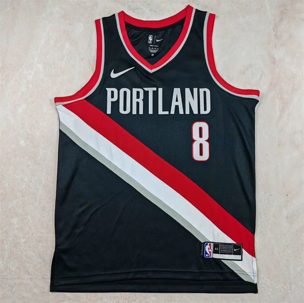 NBA 농구복 블레이저 8호 아디자 블랙 핫 프레스