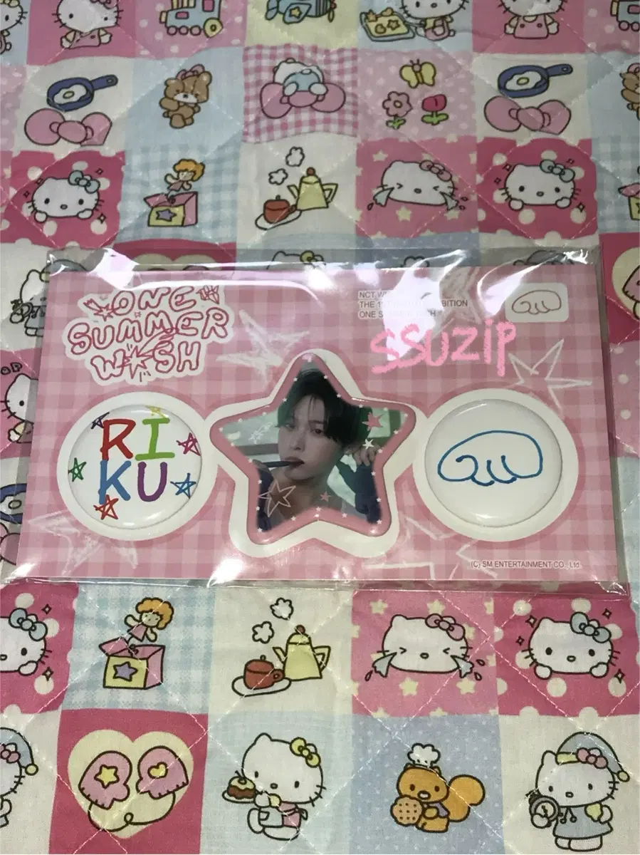 엔시티위시 여름전시회 원썸머위시 리쿠 캔뱃지 핀버튼