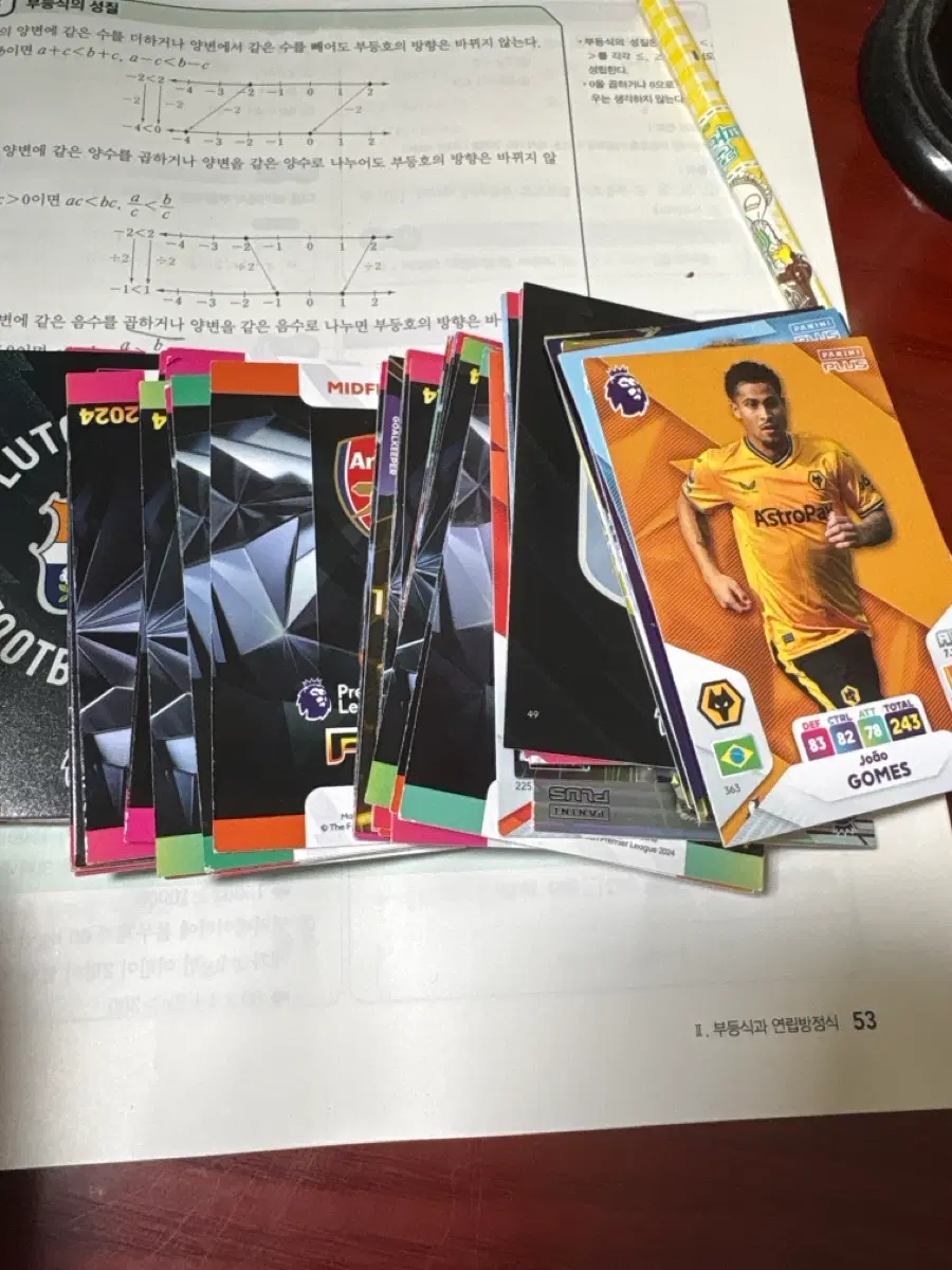 파니니 프리미어리그 축구 카드 세트