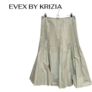 B0875 EVEX BY KRIZIA 롱 플리츠 스커트 오피스 캐주얼