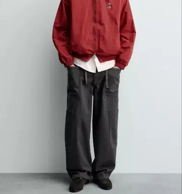 CHAMPION X ZARA 드로우 스트링 카고 팬츠 M