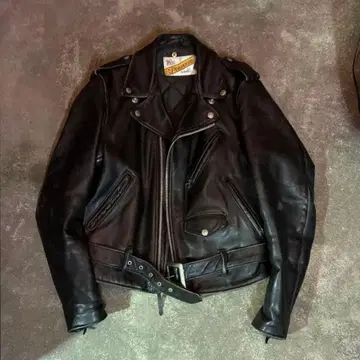 80년대 Schott 샷 618 더블 라이더 자켓 38 TALON 지퍼