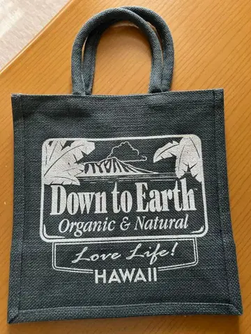 Down to Earth 주트 토트백