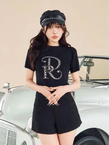 darich 비쥬 DR 니트탑 BLK