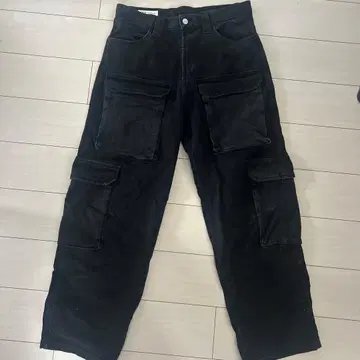 ZARA 남성용 블랙 카고 팬츠