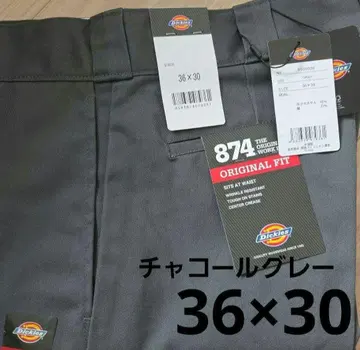 [ 미사용 새상품 ] 디키즈 874 36x30 워크 팬츠 차콜 그레이