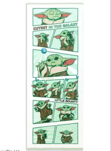 [ STAR WARS ] 우주에서 가장 페이스 타월 그로구 만달로리안