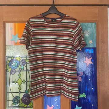 PS Paul Smith 멀티 보더 T셔츠
