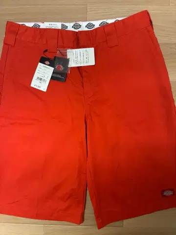 Dickies 디키즈 하프 팬츠 레드 W34
