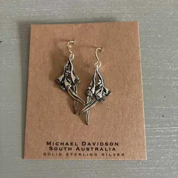 새상품 MICHAEL DAVIDSON 스털링 실버 가뭄 플라워 귀걸이