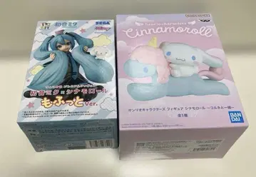 산리오 캐릭터즈 하츠네 미쿠 x 시나모롤 x 코르네 피규어 2종 세트
