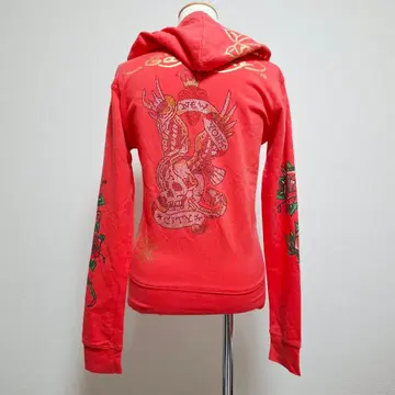 Ed Hardy 에드 후드티 집업 스컬 큐빅 y2k