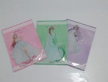 그 비스크돌은 사랑에 빠졌다 순백 드레스 아크릴 스탠드 3점 세트