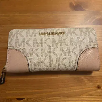 MICHAEL KORS 장지갑 MK 패턴 핑크
