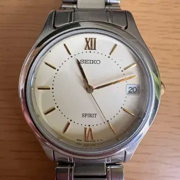 SEIKO SPIRIT 쿼츠 손목시계 골드