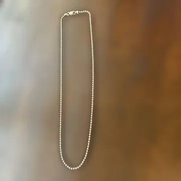 Silver 925 볼 체인 목걸이 약 51cm 약 11g