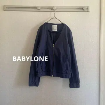 BABYLONE 집업 코튼 린넨 네이비 사이즈 36