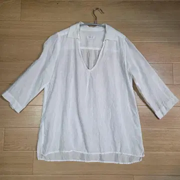 KAMAKURA SHIRT 린넨 풀오버 셔츠 화이트9
