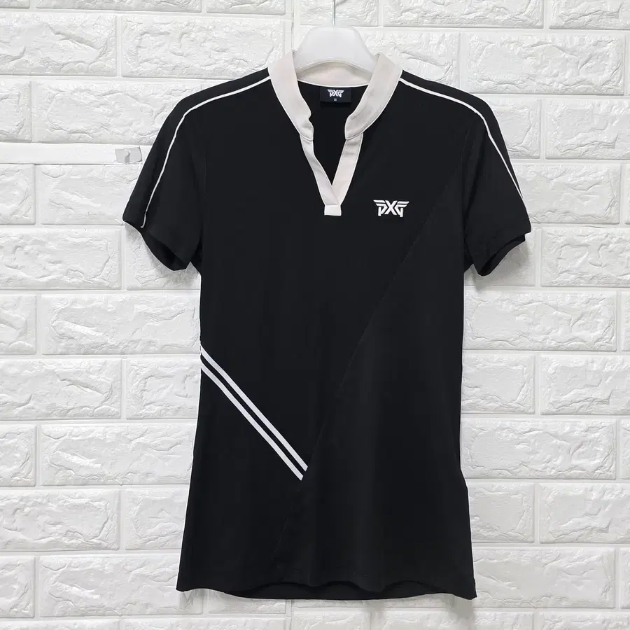 XS PXG 골프 블랙 반팔 티 E256