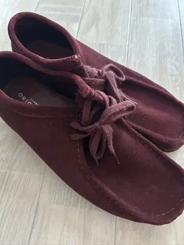 Clarks 클락스 스웨이드 왈라비 신발 UK8 보르도 남성용 중고