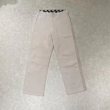 Dickies M 베이지 사이드 라인 워크 와이드 코듀로이 팬츠