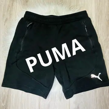 미사용급 PUMA 푸마 테크 하프 팬츠 스트레치 블랙