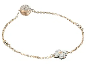 SWAROVSKI 팔찌 리버서블 골드 클로버