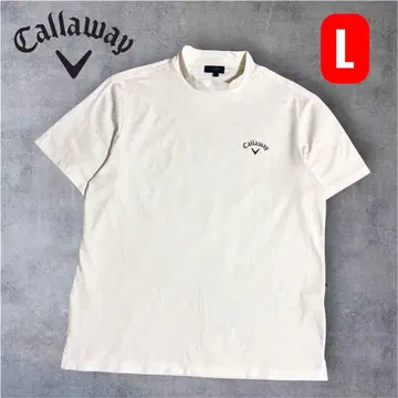 새상품급 캘러웨이 Callaway 로고 프린트 반팔 모크넥 셔츠 L