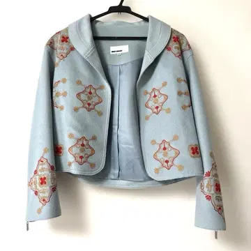 JUNKO SHIMADA 자수 장식 숏 재킷