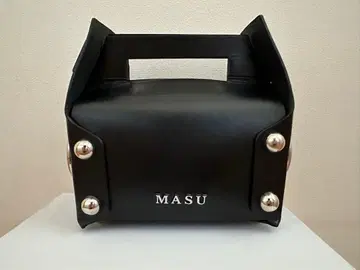 MASU 24AW 케이크 백 블랙 미니