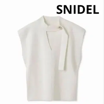 SNIDEL Sustainable 초커 디테일 니트 풀오버
