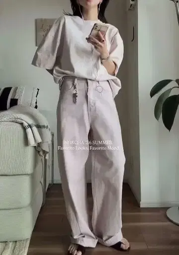 새상품 NOKCHA pigment oval jeans 팬츠 노크차