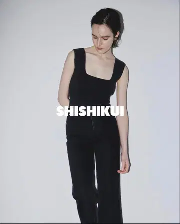 SHISHIKUI 시카쿠 니트 탱크탑 네이비
