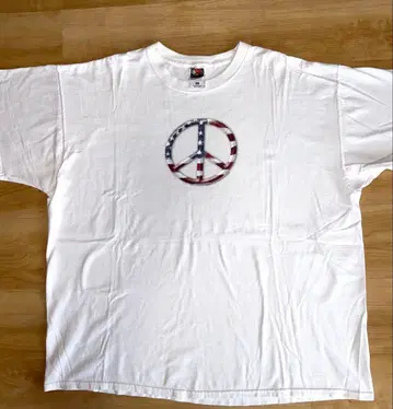 00s FRUIT OF THE LOOM 피스 마크 성조기 XXL