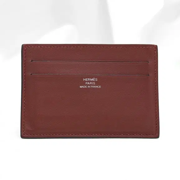 Hermes(에르메스) H084827CKAB 루즈 아쉬 카프스킨 시티즌 트윌 카드홀더