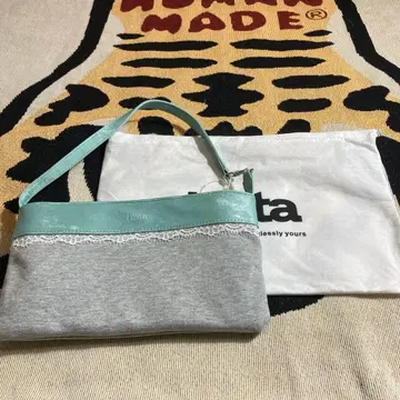 hieta 숄더백 그레이 민트 그린