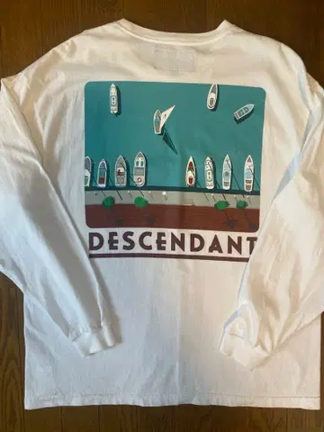[ DESCENDANT ] 긴팔 티셔츠 화이트 사이즈 2