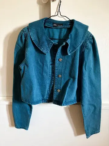 zara 데님 자켓 옷깃