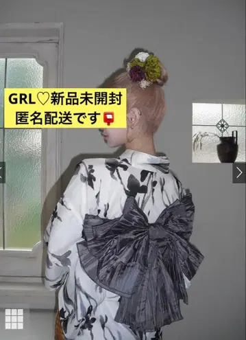 [미개봉 새상품] GRL 그레일 뉴앙스 꽃무늬 유카타 2종 세트[fy033]