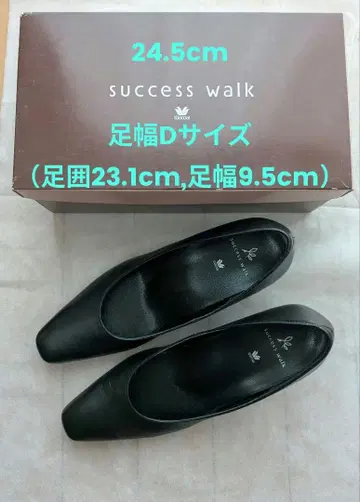 [ 중고/새상품급 ] Wacoal success walk 펌프스 블랙 24.5cm