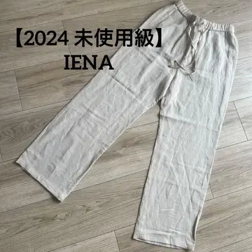 [ 2024 ] 이에나 린넨 레이온 이지 팬츠 허리밴딩 베이지 린넨 S